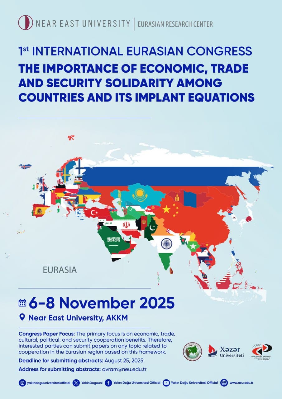 1. ULUSLARARASI AVRASYA BİLİMSEL KONGRESİ