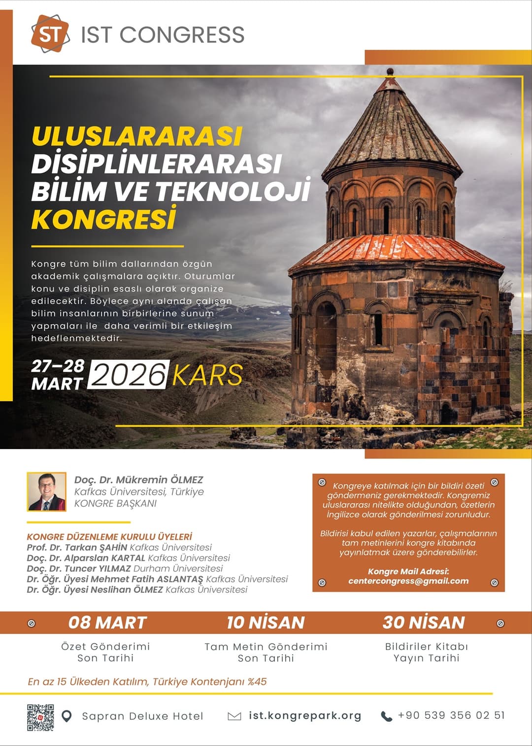 Uluslararası Disiplinlerarası Bilim ve Teknoloji Kongresi