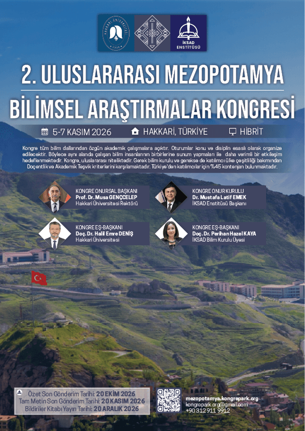 2. Uluslararası Mezopotamya Bilimsel Araştırmalar Kongresi