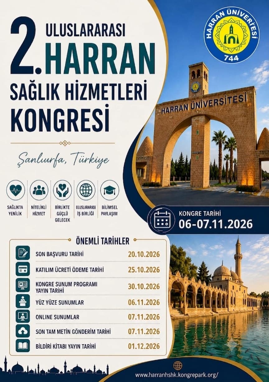 2. ULUSLARARASI HARRAN SAĞLIK HİZMETLERİ KONGRESİ