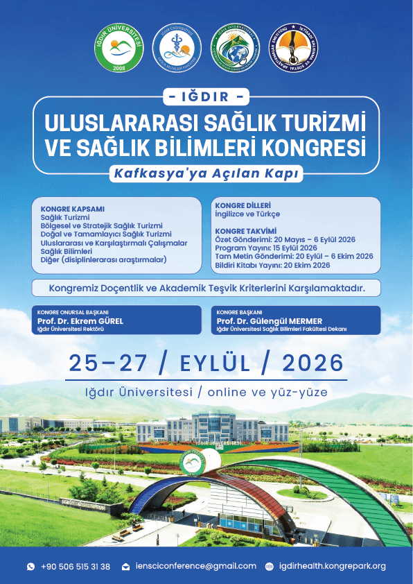 Iğdır Uluslararası Sağlık Turizmi ve Sağlık Bilimleri Kongresi