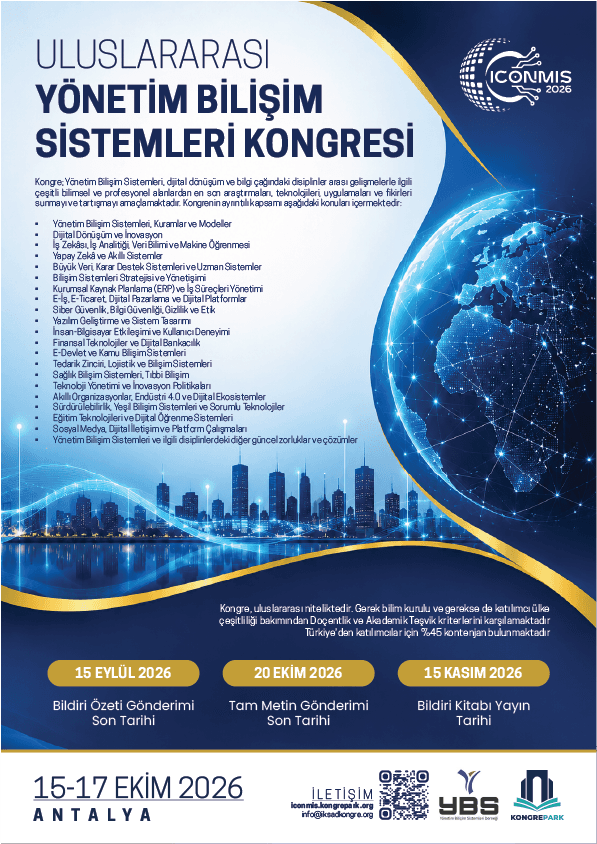 ULUSLARARASI YÖNETİM BİLİŞİM SİSTEMLERİ KONGRESİ